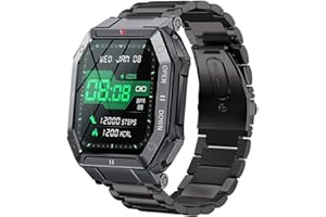 BLUESHAWEU Bleushaweu Armband Kompatibel mit LEMFO K55 Smartwatch, Classic Edelstahl Uhrenarmband für LEMFO K55 / EIGIIS K55 /LinsonK K55 Smartwatch