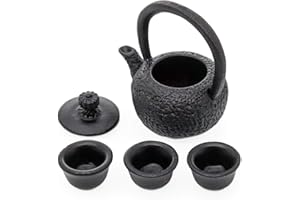 Odoria 1/12 Scale Dolls House Miniature Teapot Set Dollhouse Accessories, Black