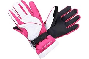Black Crevice Guantes de esquí Juveniles I Guantes de esquí Impermeables I Guantes de Invierno Extra cálidos con Thinsulate I Guantes de Nieve I Guantes de esquí robustos para niñas y niños
