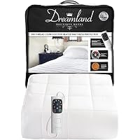 Dreamland Intelliheat+ fast heat Boutique Hotel 200 thread count cotton heated  mattress protector single, electric blanket 190 x 90cm, elasticated skirt,  1 control, 6 temperature settings u0026 timer : Amazon.co.uk: Home u0026 Kitchen