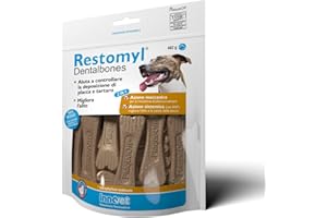 Innovet Restomyl Dentalbones per Cani - Supporto Nutrizionale, Migliora l'Alito e Aiuta a Controllare la Formazione di Placca e Tartaro - Pratici Ossetti Masticabili