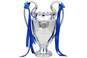 ADLUH TrophéE des Champions De Football en Argent TrophéEs La Ligue du Club en RéSine Fans Ornements DéCorations De Bureau Objets Collection Souvenirs Cadeau,32cm