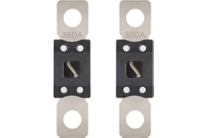 VEXUNGA MEGA Fusible 350A Mega Fusible Voiture 350 Ampères Visser Fusibles pour Auto à Courant Élévé pour Caravanes Camion Bus (2 Pièces)