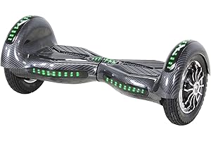 ‎ROBWAY Robway W3 Hoverboard - Das Original - Marken Akku - Self Balance - 22 Farben - Bluetooth - 𝟮 x 𝟰𝟬𝟬 Watt Motor - 10 Zoll Luftreifen (Weiß Bunt)