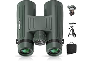 SOGRIES Binocolo per adulti 14x45 binocolo professionale HD binocolo per birdwatching caccia con adattatore telefonico treppiede, impermeabile e anti-appannamento, grande visibilità per viaggi, escursioni