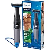 PHILIPS Bg1025/15 Showerproof Battery Powered Body Groomer Shaver For Men, Safe For All Body Areas, Including Private Parts,