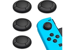 Ersättningslock för joycon switch-kontroll, 4 st tummarskydd för Switch/Lite svart silikonskyddstillbehör joystick 3D-greppkepsar