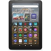 Fire HD 8-Tablet, 8-Zoll-HD-Display, 32 GB, 30 % schnellerer Prozessor, für Unterhaltung unterwegs (2022), schwarz, mit Werbu
