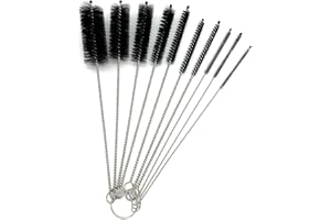 Xkzhrr Reinigungsbürsten für Flaschen, Strohhalme und Gläser 10 Stück Rohrreinigungsbürste, Strohhalmbürste, Reinigungsbürste für Zwischenraumreinigung，bürsten