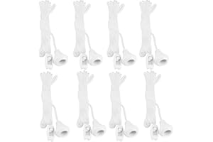 ZNGOU 8 Pcs Spare Cord Pull for Ceiling Switch, White Light Pull Cord Replacement Bathroom Rope Light Pull Cord Nylon Pull Cord Light Switch Bath Light Pull Cord and String for Bathroom Bedroom