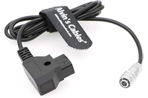 Alvin's Cables BMPCC4K do D kran kabel zasilający do kamery kinowej kieszonkowej Blackmagic 4 K złoty uchwyt V bateria Weipu 2-pinowa żeńska na P kran
