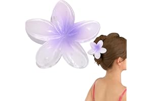 XUJUIKA Fermaglio Per Capelli Fiore, Pinze Per Capelli Fiori Clip Artiglio, Mollettone Per Capelli Fiori In Resina, Clip Artigli Per Capelli Di Fiori Di Uova, Colorati Claw Clip Hair Cli Per Ragazza