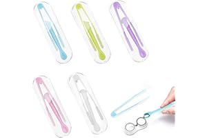 SHPUJUN 5 Stück Kontaktlinsen Einsetzhilfe Weiche Linsen,Kontaktlinsensauger,Kontaktlinsen Sauger Weiche Linsen,Kontaktlinsen Pinzette,Tragen Kontaktlinsen Entferner Weiche Linsen,Kontaktlinsen Zubehör