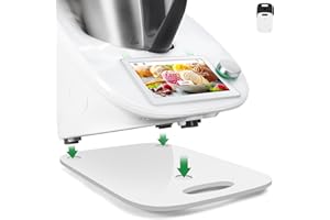 Inwee Tavola Scorrevole per Bimby TM6 TM5 in Acrilico, Vassoio Scorrevole per Vorwerk Bimby, con Impugnatura, Facile da Impugnare, Scorrevole Senza Sforzo, Accessori per Bimby TM5 TM6 (Bianco)