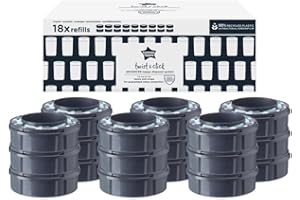 ‎TOMMEE TIPPEE Tommee Tippee Windeleimer Nachfüllkassetten für Twist & Click, nachhaltiger antibakterieller GREENFILM, 18er Pack