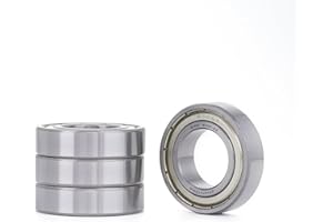 XiKe 4 Stück 6005ZZ Kugellager 25x47x12mm Chromstahl und Vorgeschmiert, 6005-2Z Rillenkugellager mit Metall-Doppeldichtungen.