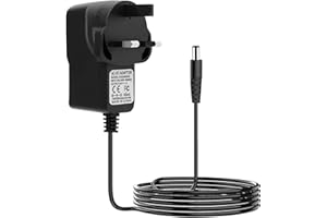 YUIO 9V 1A Guitar Pedal Power Supply Adapter for Boss and Most Guitar Bass Effect Pedal Center Negative Keyboards, DC Barrel Plug 5.5mm x 2.1mm, Center Negative,1.5m Cable