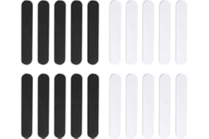 HONOFLUX 20 Pcs Hat Size Reducers, Self Adhesive Foam Padding Strips Tape, Hat Size Reducer Insert, Hat Adjuster Pads for Helmet Hats Caps Men Women Can Superimpose to Make A Thicker Size (Black and White)