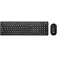 ASUS Wireless Keyboard and Silent Optical Mouse Set CW100, Superior Performance, Long-Lasting Battery, 2.4 GHz Nano-transceiver, Up to 1600dpi, Low-Noise & Lightweight Design (Black)
