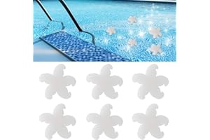 Lifreer 6PCS Oil Absorbing Sponge Cleaning Sponge for Hot Tub Spa Swimming Pool Filter Sponge Absorbs Scum, Slime, Grime (Starfish Shaped)