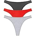 J.B.COLLECTION Women Cotton Thong Panty Pack of 3 (BRG)