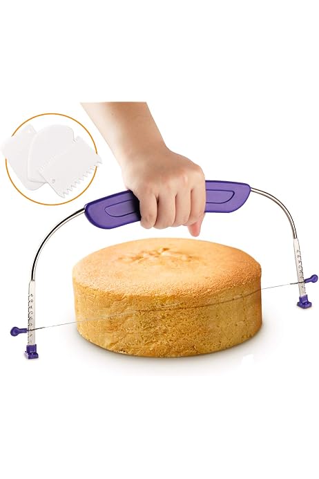 Solaughguy Affettatrice Per Torte Regolabile In Altezza Con 3 Fili - 2