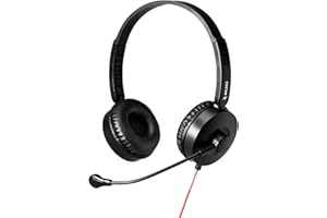 Bluestork - MC 202 Casque Micro PC Filaire Jack/3,5 mm, Son Stéréo, Micro Rotatif, Antibruit, Ultra Confort, Léger, Contrôle du Volume - Casque teletravail - Compatibilité Universelle - New