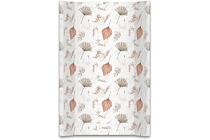 ALBERO MIO Podkładka do przewijania dla niemowląt, niecka do przewijania dla niemowląt, 50 x 70 cm, zmywalna, nakładka do przewijania do łóżeczka dziecięcego, uniseks (Boho Rusty)