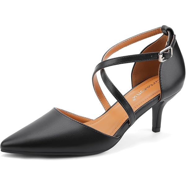 Women's Dress Shoes LEHOOR Women's Clear PVC Pumps - 1 Inch Kitten Heel ...