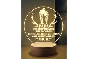 KAAYEE Geschenke für Papa, Nachtlicht Papa Weihnachten Geschenke, Vatertagsgeschenk Geburtstagsgeschenk für Papa, Vatertag Geschenk Weihnachtsgeschenke Papa Geschenke Von Tochter Sohn (Papa-4)