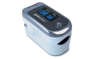Prorelax pulsossimetro - misurazione della frequenza cardiaca sul dito, rilevamento della frequenza del battito cardiaco, auto-controllo della saturazione di ossigeno nelle arterie