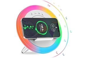 Skaaisont Altoparlante Bluetooth, Lampada Caricatore Wireless, Possibilità di Commutare più Colori di Luce a Piacimento, Il Meglio Regali Compleanno Creatività, Ragazza e Ragazzo regali