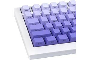 ‎JOLINTAL JOLINTAL 124 Tasten Tastenkappen Set Gradient Purple PBT-Material, Cherry-Profil, Dye-Sublimation, Kompatibel mit Cherry MX Switch & Mechanischen Gaming-Tastaturen