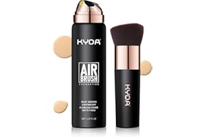 KYDA AirBrush Foundation Spray, Silky Foundation Makeup, High Coverage Smooth Creamy Finish, Lasting Lightweight Breathable, Moisturizing Makeup Base Cream-#220 Natural Beige