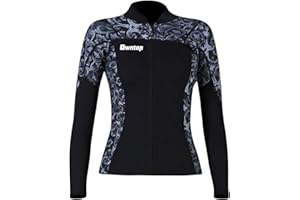 Joysummer Hommes Femmes Combinaison Haut - Veste de Combinaison en Néoprène 3mm, Combinaison de Plongée Manches Longues Rash Guard pour Plongée Surf Snorkeling UPF 50+