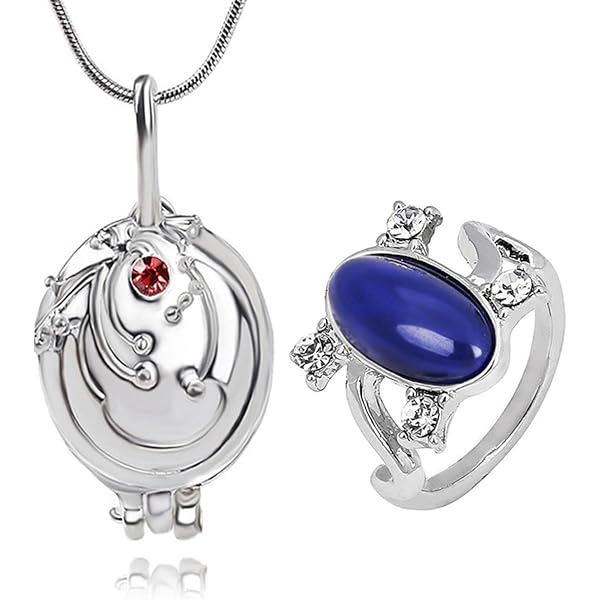 Collier Et Bagues The Vampire Diaries - Lot De 14 Pièces (Elena, Damon, Caroline) - Zinc Argenté - Cosplay
