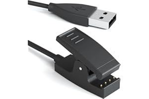 Sinoacc Ladegerät Kompatibel mit Garmin Lily, Forerunner 35 235 230 630 645 Music 735XT, Approach S20 G10, Vivomove HR, ForeAthlete 35J - 3.3ft 100cm USB Ladekabel Kabel Garmin Uhren