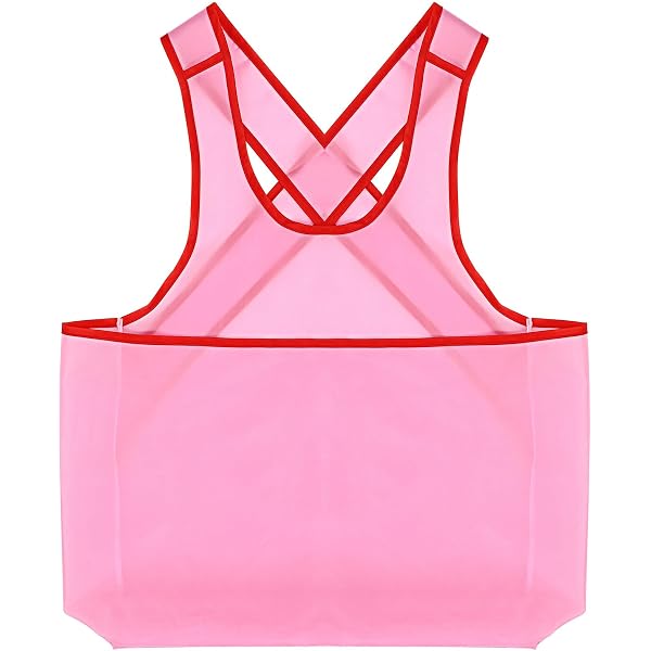 Tablier Lavage Grande Poche Rose - Tablier Séchage Linge Pratique | Poche Filet Oxford 10kg