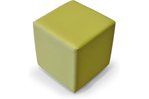 moebel-eins KUBUS Sitzwürfel Bandscheibenhocker Sitzhocker Fußhocker in grün 39x34x34 cm, grün