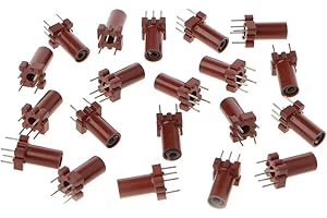 HLLR Bandes d'alimentation 20 pièces Coquille d'inducteur réglable Squelette Noyau de ferrite Vide Pas de Bobine d'inducteur 25-100MHZ