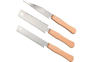FYCHUO Hand Saw 3 Pack Japanese Saws for Woodworking Tools Japanese Pull Saw Fine Tooth Wood Working Carpenters Tools Sharp Flat Double Edged Small Wood Saws Silver