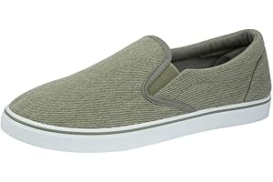 SERGIO ITALIA Mens Slip On Sneakers Canvas Espadrilles Deck Plimsolls Trainers Pumps Shoe Size