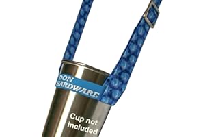 Sujeta Vasos Festival Don Hardware Music Festival - Cordon para Colgar la Mayoría de Vasos Ajustable para el Hombro - Cordon Portavasos para Conciertos/Festival - Colgante para Taza y Botella | Azul