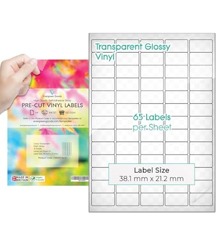 Etichette Adesive Trasparenti Avery J8560-25 - 63,5x38,1 Mm Per Stampanti Inkjet, 25 Fogli - Foto 9