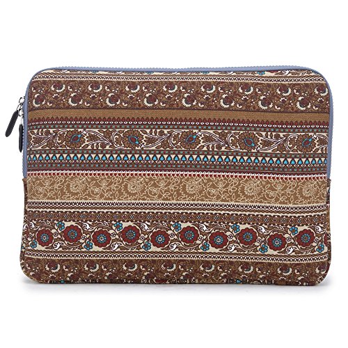 Coodio® ShockProof 30,5-31,8 cm (12-12.5 Zoll) Laptophülle Notebooktasche Schutzhülle Hülle Sleeve Tasche für Apple Das neue MacBook 12 – Bohème Blume - 4