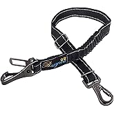 Cintura di Sicurezza per Cani, Guinzaglio Auto Per Cani con Ammortizzazione Elastica e Forte Moschettone, Regolabile in Nylon