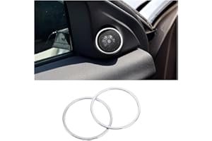 XKOEHXJ Interni Auto Per Land Per Rover Per Range Per Evoque Convertibile L'edizione 2013-2017 Car Door Audio Altoparlante Copertura Trim Adesivo Accessori Interni Car Trim Interni(Argento)
