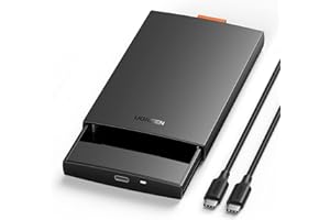 UGREEN 2.5 Inch Hard Drive Enclosure, USB C 3.1 6Gbps External HDD Case, UASP Supported, Compatible with 2.5 Inch SATA SSD HDD up to 10TB Crucial MX500 EVO 870, Driver-free on PC Laptop MacBook PS4