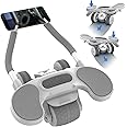 RHINOSPORT Ab Roller Exercise Wheel Elbow Support Automatic Rebound Abdominal Wheel with Steering, Core Exercise Equipment with Knee Mat for Fitness Trainer Home Gym