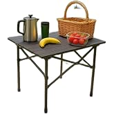 Ecrou Hafif Taşıma &Ccedil;antalı Katlanır Kamp Piknik Bah&ccedil;e Masası Siyah 50 x 50 x 50 cm
